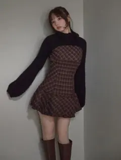 andmary Renon pleats mini dress - メルカリ