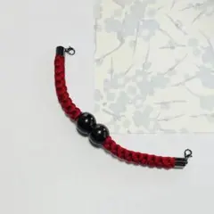 メンズ 羽織紐 マグネット式（朱色）