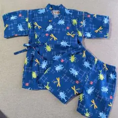 キッズ昆虫柄甚平　100cm