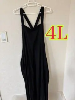 ブラックワンピース　大きいサイズ　4L ワンピースのサムネイル