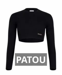 PATOU 黒 クロップドニットのサムネイル