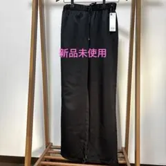 GU ブラック ストレートパンツ Lサイズ　新品未使用タグ付き　イージーパンツ