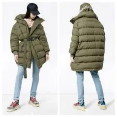 美品【2017名作・襟ロゴ有】BALENCIAGA スウィングダウンコート 34のサムネイル