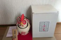 【招福】干支・張り子のニワトリ（富久酉4号）／首振り人形　手作り工芸品