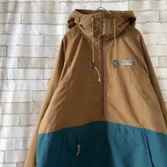 エルエルビーン ハーフジップ ナイロンジャケット 刺繍 プリマロフト M