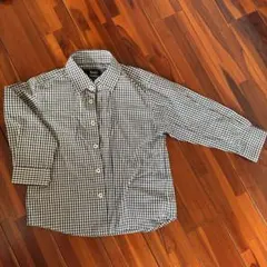 【送料込】チェック　長袖シャツ　サイズ100 フォーマル
