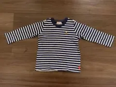 Miki HOUSE ボーダー長袖カットソー 100