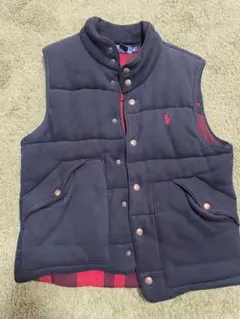 90’s ラルフローレン 中綿ベスト バッファローチェック 古着