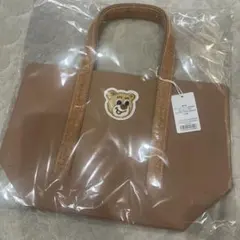 FEILER フェイラー オールドテディ ワッペントートバッグ ベージュ 小