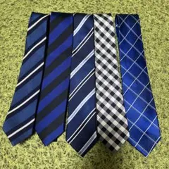 青系ネクタイ5本セット バラ売り不可