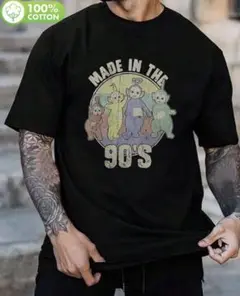 値下げ‼️テレタビーズ　90年代風　Tシャツ ブラック L, JP-XXL レア