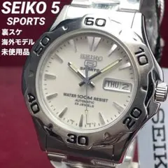 【希少/未使用品】SEIKO 5 SPORTS セイコー 裏スケ 自動巻 23石