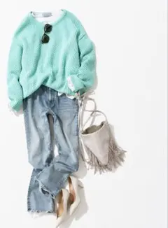 美品♡フォンデル VONDEL ニット セーター コットン 綿 100%のサムネイル