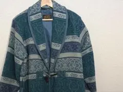 EDDIE BAUER ショールカラー ジャケット　ネイティブ柄 90s