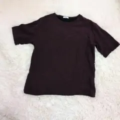 美品（a．v．v）クルーネック半袖紫系（L）