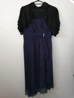 パーティードレス＊パープル　ボレロ＊ブラック　披露宴　ホームパーティー　ディナー