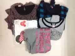 まとめ売り 女の子１３０ 夏・冬服 ５点セット