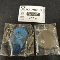 デコラPICアクリルキーホルダー カラフルピーチ