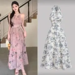 SHEIN ワンピース リゾートワンピース ホルターネック