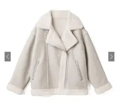 グレイル　GRL エコムートンライダースジャケット[k9037x] アイボリー