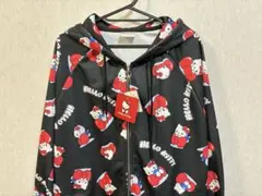 ハローキティ フード付きパーカー　リボン　ジップアップパーカー　トレーナー