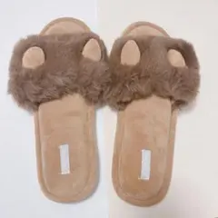 スリッパ 室内 ルームシューズ 室内履き ファースリッパ