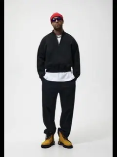 ZARA ポケットクロップドスウェットシャツ