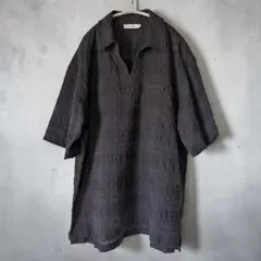 niko and...　シアースキッパーポロシャツ　ブラック　M　古着のサムネイル