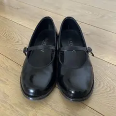 HARUTA 黒 ワンストラップ シューズ