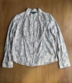 ドゥクラッセ DoCLASSE ペイズリー花柄チュニック シャツ 9 M相当 