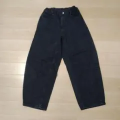 GU バレルレッグジーンズ 150 ダークグレー