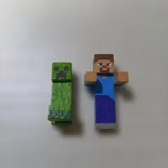 Minecraft スティーブ クリーパー ガチャ景品　二個セット