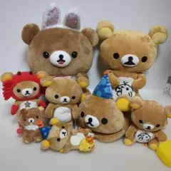 リラックマ　ぬいぐるみ　マスコット　まとめ　8個