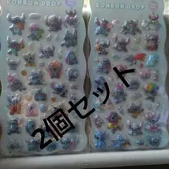 スティッチ　ボンボンドロップシール2個セット