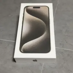 Apple iPhone 15 Pro 128GB ナチュラルチタニウム充電1回