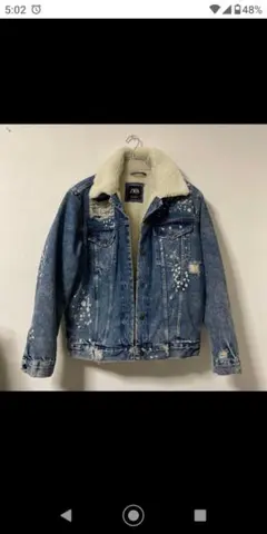 ZARA ザラ　Gジャン　デニムジャケット　オーバーサイズ　ボア