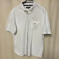 美品✨バーバリーブラックレーベル　ボタンダウンシャツ　サイズ3（Lサイズ）