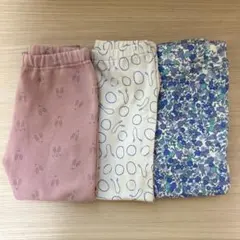 ユニクロ　裏起毛パンツ　スパッツ　100 タキヒョー　うさぎ　縄跳び