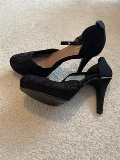 REZOY ブラック レースパンプス