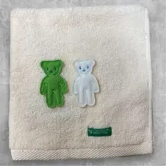 「UCHINO 」BENETTON 「クマ」ゲストタオルアイボリー1枚のサムネイル
