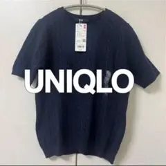新品タグ付き　UNIQLO ケーブルクルーネックセーター　Lサイズ