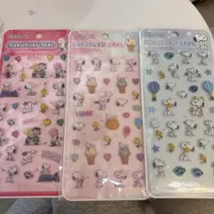 ぷくぷくシール　ボンボンドロップシール　ドロップシール　スヌーピー　シール