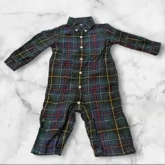 Ralph Lauren チェック柄カバーオール ベビー服 70サイズ 秋冬