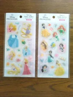 ★Disney プリンセス エポキシシール 2シート