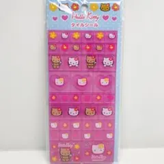 【おまとめ可】タイルシール　ハローキティ ハイビスカス　NIC