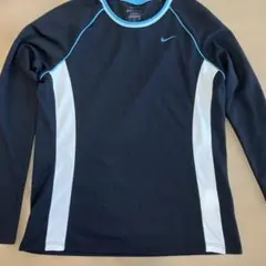 Nike DRI-FIT 長袖Tシャツ Lサイズ ネイビー/ホワイト