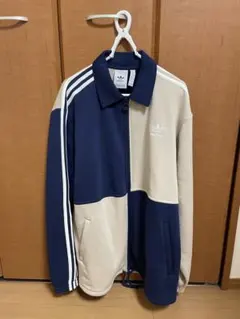 ☆送料込み☆ adidas ジップアップジャケット L ネイビー/ベージュ