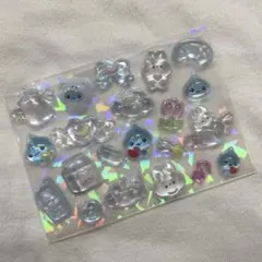 【お裾分け】ボンボンドロップシール みずいろ しずくちゃん