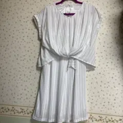 新品未使用セシルマクビー　レディース半袖トップス　キュロットパンツセット