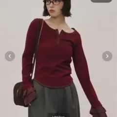 loin nuit / bell sleeve rib tops